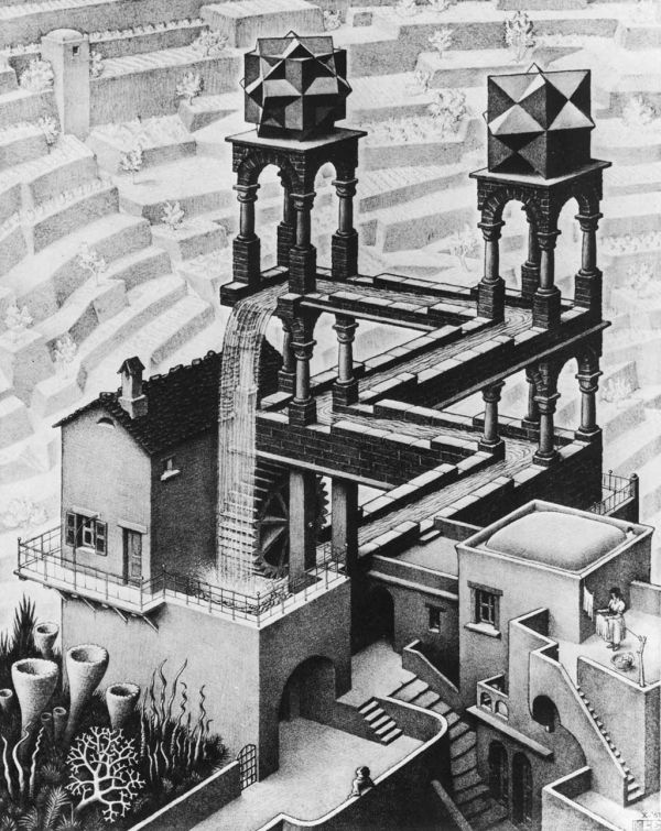 M.C. Escher - Waterfall